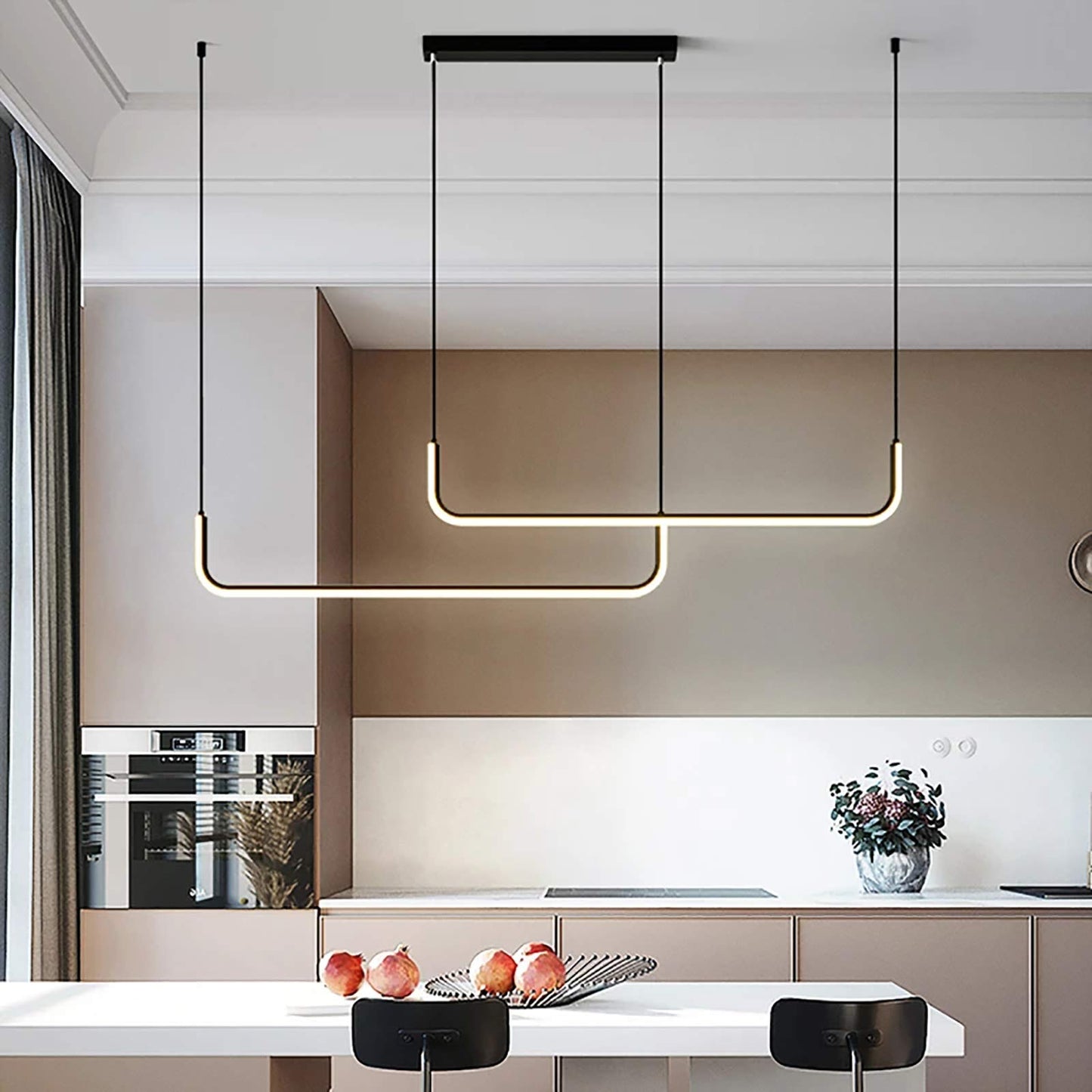 Suspension LED,Lustre LED,LED Plafonnier,Lustre Salon Moderne Acrylique Dimmable,Plafonnier Lampe de suspension Luminaire,Suspension Luminaire LED pour Cuisine,Salle À Manger