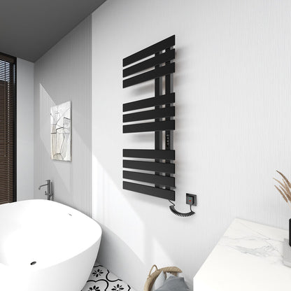 OihPaw Sèche serviette électrique,Chauffe-Serviettes à thermostat Intelligent WiFi,Porte-Serviettes électrique,Fonction de synchronisation,500x1100mm - G580
