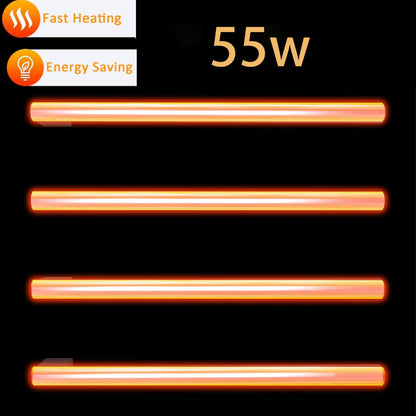 OihPaw Sèche-serviette électrique 55W Radiateur Porte-Serviettes 600×480mm avec, Affichage LED et minuterie Acier Inoxydable Porte Serviettes Electrique