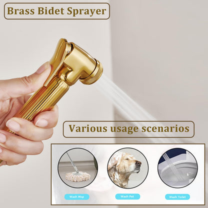 Colonne de Douche D'or Système de Douche Montage Mural Ensemble de Douche avec 22cm * 22cm Tête de Douche, Douchette à Mains, Robinet de Baignoire, Bidet Pulvérisateur