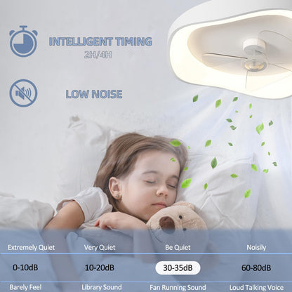 Ventilateur Plafond avec Lumiere, Lustre Ventilateur de Plafond, 6 Vitesses Réversible Silencieux, Gradation 3 Couleurs et APP/Télécommande Minuteur, pour Chambre, Salon, Cuisine