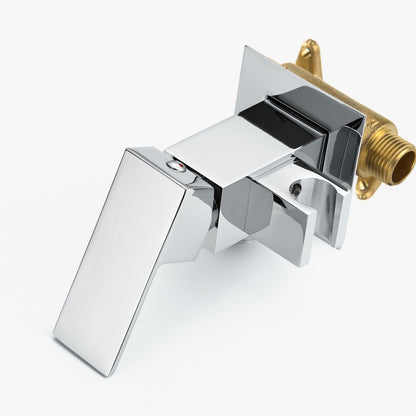 Kit Douchette WC, Laiton Douchette Toilette WC Mural Pulvérisateur de Bidet Eau Froide et Eau Chaude Toilette Bidet Spray avec 1.5m Tuyau (Chrome)