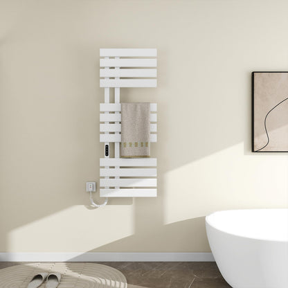 OihPaw Sèche serviette électrique,Chauffe-Serviettes à thermostat Intelligent WiFi,Porte-Serviettes électrique,Radiateur Salle de Bain