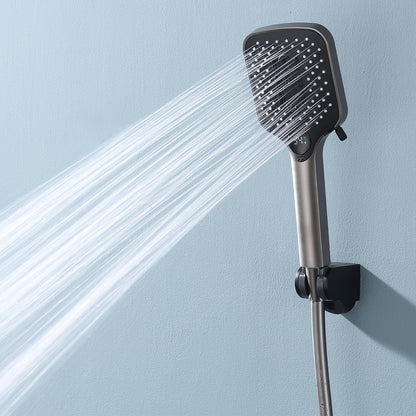 Pommeau de Douche avec 3 Modes, Haute Pression Douchette à Main Anti Calcaire Pommeau Douche Economie Deau Pommeau de Douche avec 1.5M Tuyau de Douche, Support de Douche (Gris Pistolet)