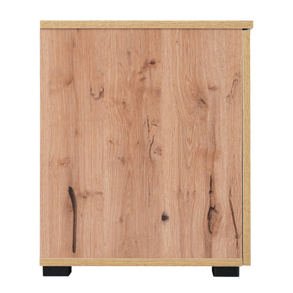 SHUGUANG Meubles TV 190 cm Longueur, Meubles Bas TV, Meubles de Salon Simples dans Les Couleurs Gris et Bois, Banc TV Style Maison de Campagne Naturelle avec Lumières LED à Couleurs Changeantes