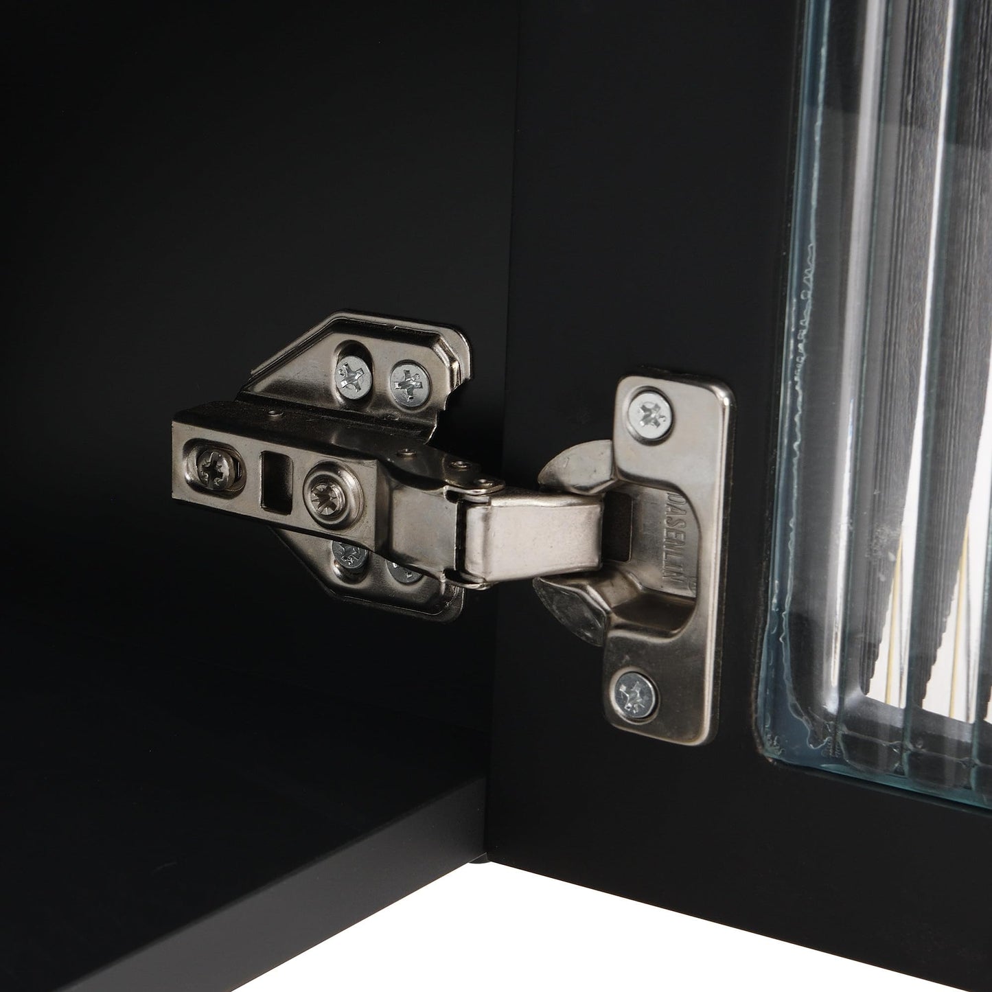 Meuble TV Moderne 170 cm Banc TV pour Téléviseurs Jusqu'à 65 Pouces, Tiroirs et Panneaux de Porte de Forme Spéciale, Poignées et Pieds Dorés, Forme D'arc, Élégant Luxueux Meuble Salon, Meuble TV Bas